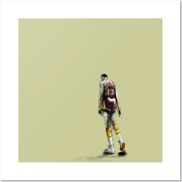 Wilt Chamberlain Wall Art by tea rent illustrations